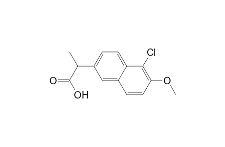 2-(5-Chloranyl-6-methoxy-naphthalen-2-yl)propanoic acid