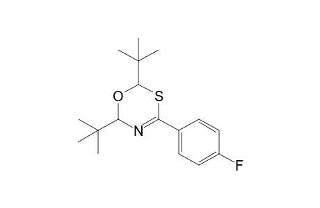 2,6-Di-tert-butyl-4-(p-fluorophenyl)-6H-1,3,5-oxathiazine
