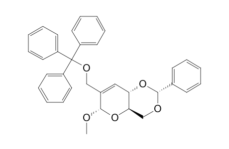 METHYL-4,6-O-BENZYLIDENE-2-C-TRIPHENYL-METHOXYMETHYL-ALPHA,D-ERYTHRO-HEX-2-ENOPYRANOSIDE