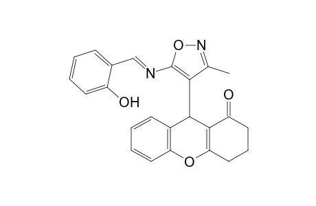 9-(5-{[(2-Hydroxyphenyl)methylene]amino}-3-methylisoxazol-4-yl)-2,3,4,9-tetrahydro-1Hxanthen-1-one