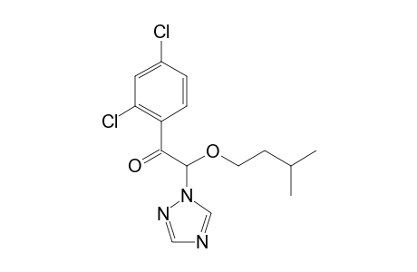 Ethanone, 1-(2,4-dichlorophenyl)-2-(3-methylbutoxy)-2-(1H-1,2,4-triazol-1-yl)-, (+/-)-