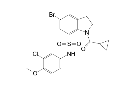 1H-indole-7-sulfonamide, 5-bromo-N-(3-chloro-4-methoxyphenyl)-1-(cyclopropylcarbonyl)-2,3-dihydro-