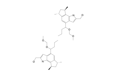 (trans)-4-[1'-(Methoxymethyl)oxybutyl]-6,8-dimethyl-1,6,7,8-tetrahydrocyclopent[g]indole-2-methanol