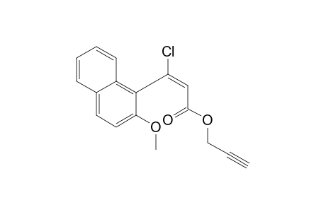 (E)-Prop-2-ynyl 3-Chloro-3-(2-methoxynaphthalen-1-yl)acrylate