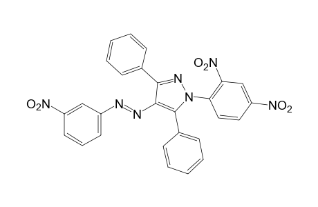 1-(2,4-dinitrophenyl)-3,5-diphenyl-4-[(m-nitrophenyl)azo]pyrazole