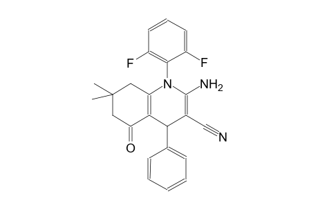 2-Amino-1-(2,6-difluorophenyl)-5-keto-7,7-dimethyl-4-phenyl-6,8-dihydro-4H-quinoline-3-carbonitrile