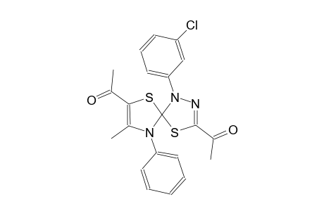1-[3-acetyl-1-(3-chlorophenyl)-8-methyl-9-phenyl-4,6-dithia-1,2,9-triazaspiro[4.4]nona-2,7-dien-7-yl]ethanone