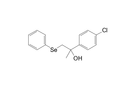2-(4-Chlorophenyl)-1-(phenylselanyl)propan-2-ol