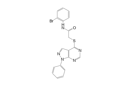 N-(2-bromophenyl)-2-[(1-phenyl-1H-pyrazolo[3,4-d]pyrimidin-4-yl)sulfanyl]acetamide