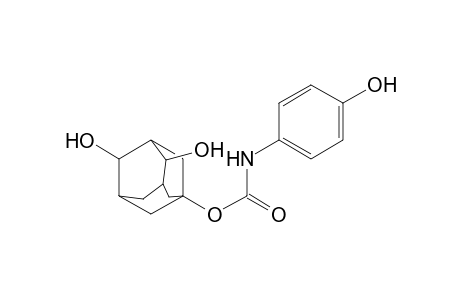 Carbamic acid, (4-hydroxyphenyl)-, 4,6-dihydroxytricyclo[3.3.1.13,7]dec-1-yl ester