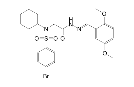 4-bromo-N-cyclohexyl-N-{2-[(2E)-2-(2,5-dimethoxybenzylidene)hydrazino]-2-oxoethyl}benzenesulfonamide
