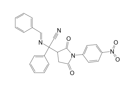 Benzeneacetonitrile, .alpha.-[1-(4-nitrophenyl)-2,5-dioxo-3-pyrrolidinyl]-.alpha.-[(phenylmethylene)amino]-