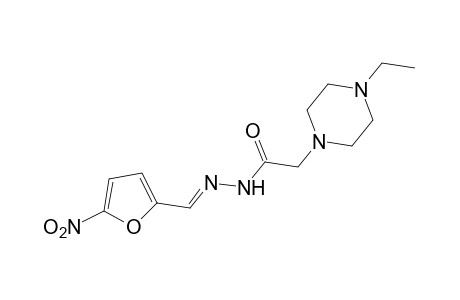 4-ethyl-1-piperazineacetic acid, (5-nitrofurfurylidene)hydrazide