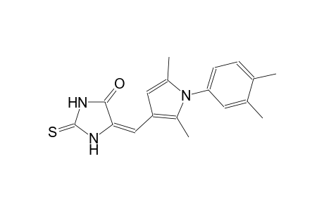 (5E)-5-{[1-(3,4-dimethylphenyl)-2,5-dimethyl-1H-pyrrol-3-yl]methylene}-2-thioxo-4-imidazolidinone