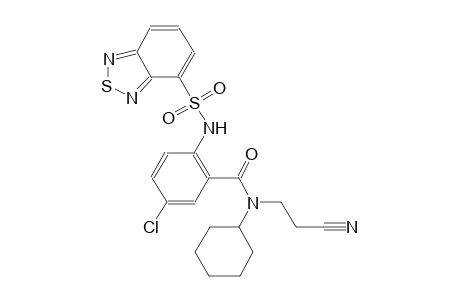 2-[(2,1,3-benzothiadiazol-4-ylsulfonyl)amino]-5-chloro-N-(2-cyanoethyl)-N-cyclohexylbenzamide