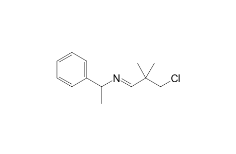 Benzylamine, N-(3-chloro-2,2-dimethyl-1-propylidene)-.alpha.-methyl-