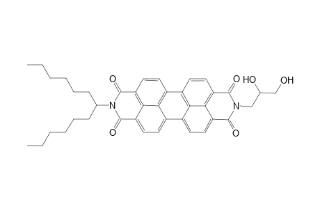 N-(2'.3'-Dihydroxypropyl)-N'-(1"-hexylheptyl)-perylene-2,3 : 9,10-bis(dicarboxamide)