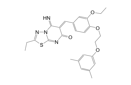 7H-[1,3,4]thiadiazolo[3,2-a]pyrimidin-7-one, 6-[[4-[2-(3,5-dimethylphenoxy)ethoxy]-3-ethoxyphenyl]methylene]-2-ethyl-5,6-dihydro-5-imino-, (6Z)-