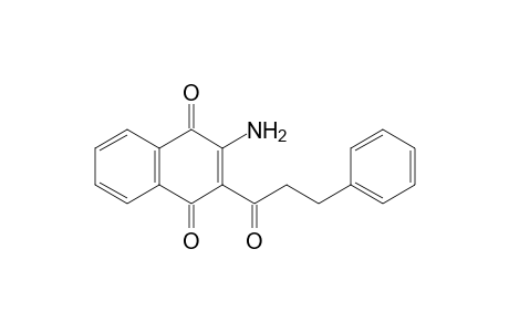 2-Amino-3-(1-oxo-3-phenylpropyl)naphthalene-1,4-dione