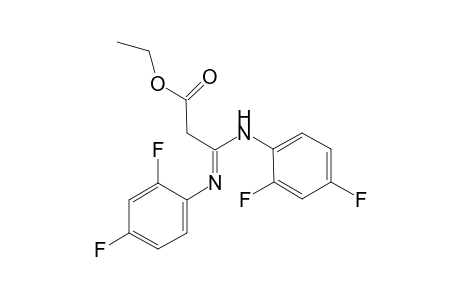 Propanoic acid, 3-[(2,4-difluorophenyl)amino]-3-[(2,4-difluorophenyl)imino]-, ethyl ester