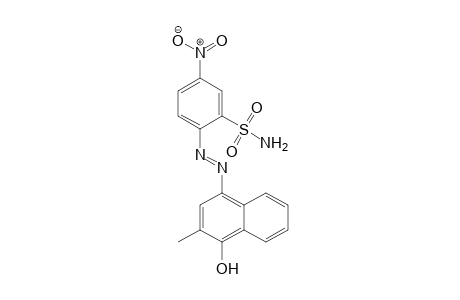 Benzenesulfonamide, 2-[-2-(4-hydroxy-3-methyl-1-naphthalenyl)diazenyl]-5-nitro-