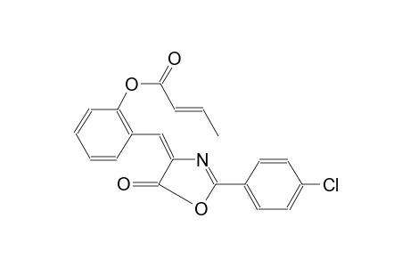 2-butenoic acid, 2-[(E)-(2-(4-chlorophenyl)-5-oxo-4(5H)-oxazolylidene)methyl]phenyl ester, (2E)-