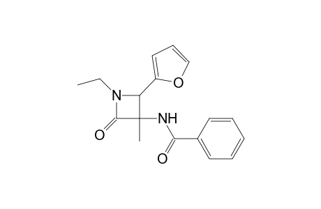 Benzamide, N-[1-ethyl-2-(2-furanyl)-3-methyl-4-oxo-3-azetidinyl]-