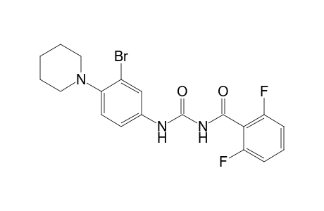 Benzamide, N-[[[3-bromo-4-(1-piperidinyl)phenyl]amino]carbonyl]-2,6-difluoro-