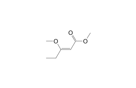 3-Methoxy-2-pentenoic acid, methyl ester