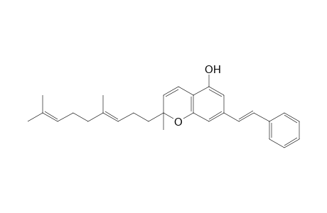 2-[(E)-4,8-Dimethylnona-3,7-dienyl]-2-methyl-7-[(E)-styryl]-2H-chromen-5-ol