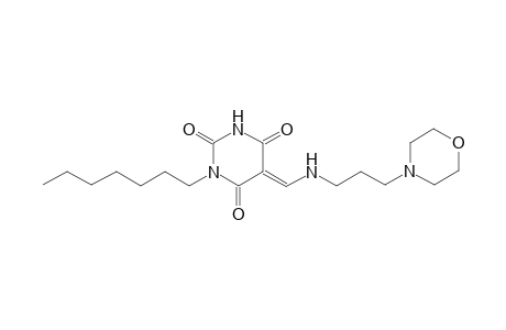 (5E)-1-heptyl-5-({[3-(4-morpholinyl)propyl]amino}methylene)-2,4,6(1H,3H,5H)-pyrimidinetrione