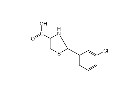 2-(m-CHLOROPHENYL)-4-THIAZOLIDINECARBOXYLIC ACID