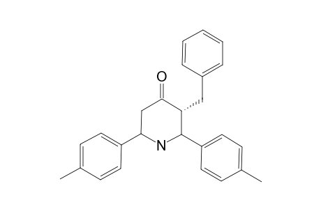 T(3)-BENZYL-R(2),C(6)-BIS-(4-METHYLPHENYL)-PIPERIDIN-4-ONE