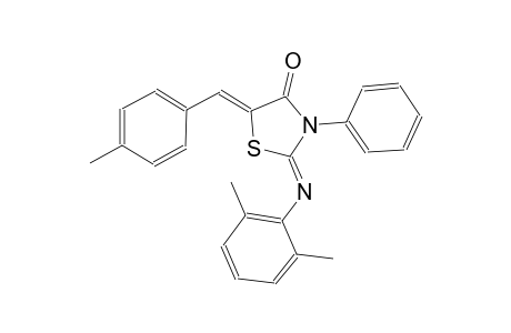 4-thiazolidinone, 2-[(2,6-dimethylphenyl)imino]-5-[(4-methylphenyl)methylene]-3-phenyl-, (2Z,5Z)-