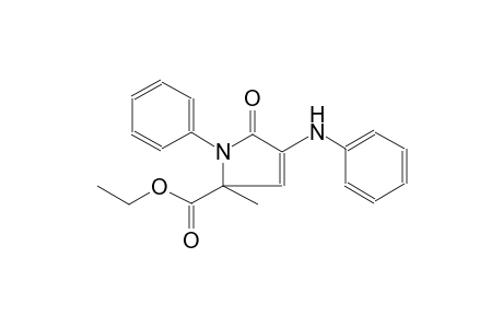 1H-pyrrole-2-carboxylic acid, 2,5-dihydro-2-methyl-5-oxo-1-phenyl-4-(phenylamino)-, ethyl ester