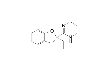 2-(2',3'-Dihydro-2'-ethylbenzo[b]furan-2'-yl)-1,4,5,6-tetrahydropyrimidine