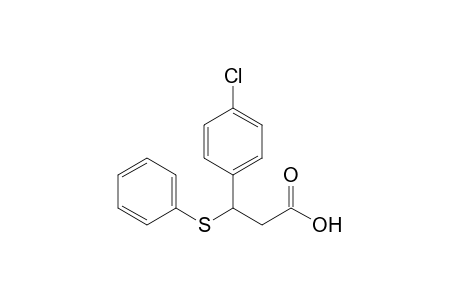 3-(4-chlorophenyl)-3-(phenylthio)propanoic acid