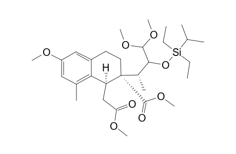 METHYL-(1SR,2SR,1'SR,2'RS)-6-METHOXY-2-(1,1-DIMETHOXY-2'-DIETHYLISOPROPYLSILYLOXY-BUT-3'-YL)-1-METHOXYCARBONYLMETHYL-8-METHYL-1,2,3,4-TETRAHYDRO-2-NAPHTHOATE