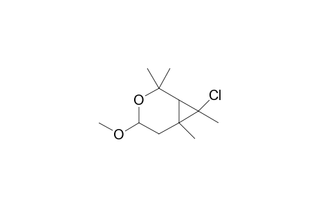 7-Chloro-4-methoxy-2,2,6,7-tetramethyl-3-oxabicyclo[4.1.0]heptane