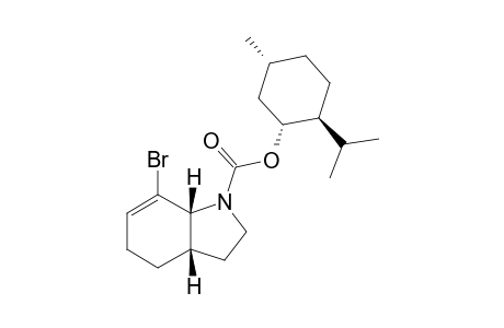 [1.alpha.(R*),2.beta.,5.alpha.]-5-Methyl-2-(1'-methylethyl)cyclohexyl-(3aS,7aR)-7-bromo-2,3,3a,4,5,7a-hexahydro-1H-indole-1-carboxylate