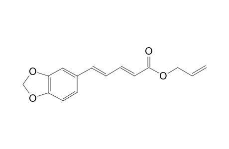 (2E,4E)-allyl 5-(benzo[d][1,3]dioxol-5-yl)penta-2,4-dienoate