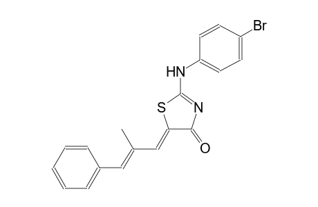 (5Z)-2-(4-bromoanilino)-5-[(2E)-2-methyl-3-phenyl-2-propenylidene]-1,3-thiazol-4(5H)-one