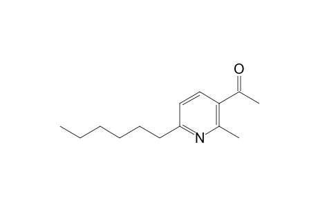 1-(6-hexyl-2-methyl-3-pyridinyl)ethanone