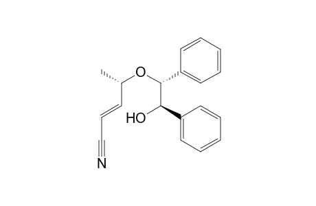 (2E,4S)-4-{[(1R,2R)-2-Hydroxy-1,2-diphenylethyl]oxy}pen-2-enenitrile