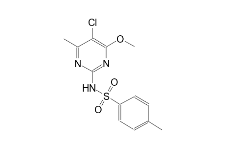 benzenesulfonamide, N-(5-chloro-4-methoxy-6-methyl-2-pyrimidinyl)-4-methyl-