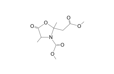 2,4-Dimethyl-3-methoxycarbonyl-2-(methoxycarbonyl)methylene-1,3-oxazolidin-5-one