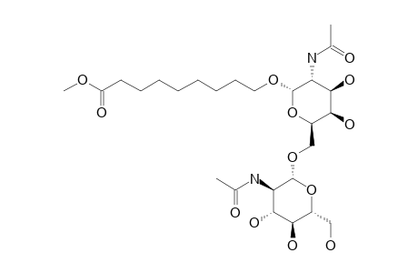 8-METHOXYCARBONYLOCTYL-2-ACETAMIDO-2-DEOXY-6-O-(2-ACETAMIDO-2-DEOXY-BETA-D-GLUCOPYRANOSYL)-ALPHA-D-GALACTOPYRANOSIDE