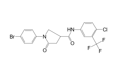 1-(4-Bromo-phenyl)-5-oxo-pyrrolidine-3-carboxylic acid (4-chloro-3-trifluoromethyl-phenyl)-amide