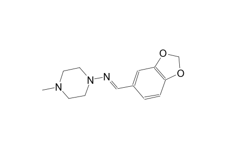 N-[(E)-1,3-benzodioxol-5-ylmethylidene]-4-methyl-1-piperazinamine