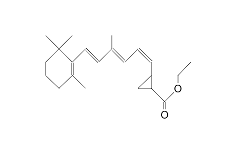 2-trans-(4-Methyl-6-[2,6,6-trimethyl-1-cyclohexenyl]-1-cis-hexatrienyl)-cyclopropanecarboxylic acid, ethyl ester